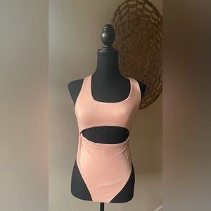 Forever 21 Pink Cutout Bodysuit